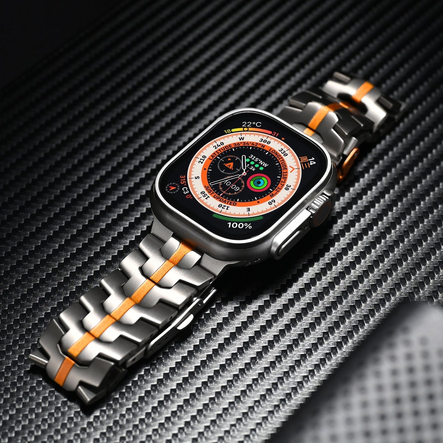 TitanFlex | Titanium Band voor Apple Watch