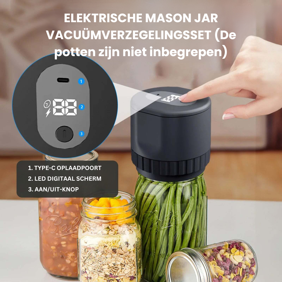 FreshSeal Vacuümsealer voor Potten