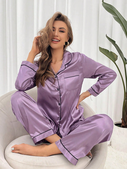 Dames Pyjamaset Satijn