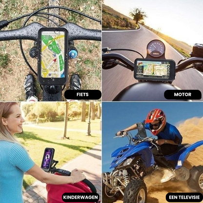 HoldTight Waterdichte Telefoonhouder voor Fiets en Motor