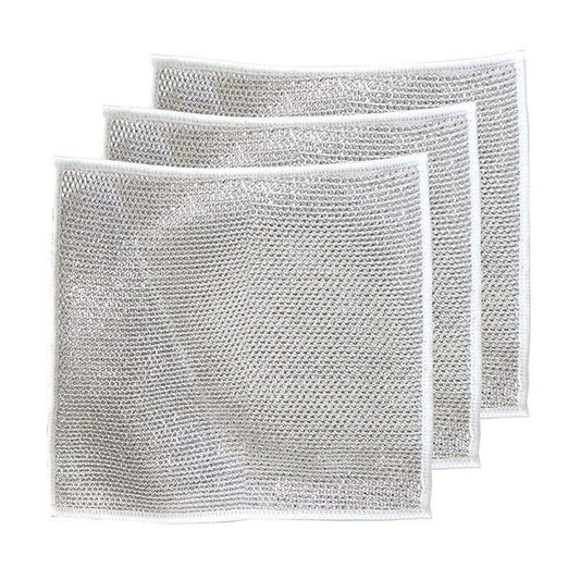 SparkleScrub Roestvrijstalen Pads (3 Stuks)