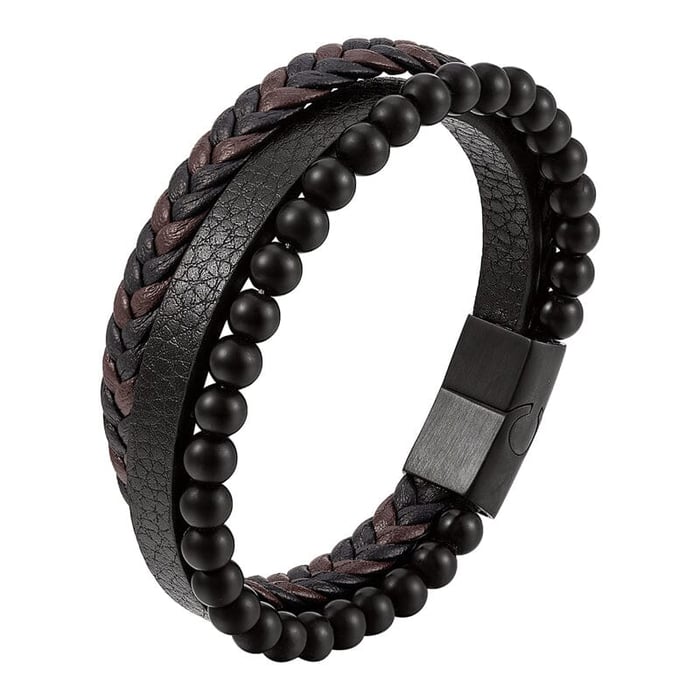 StoneFlex Leren Armband